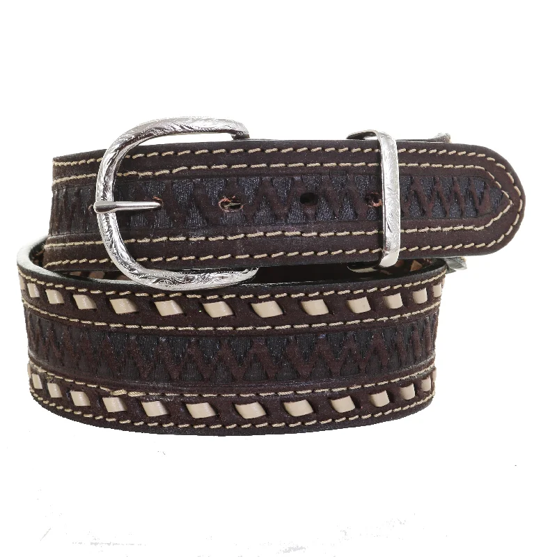 belt for men’s everyday wear -B1020 - Brown Rough Out Belt