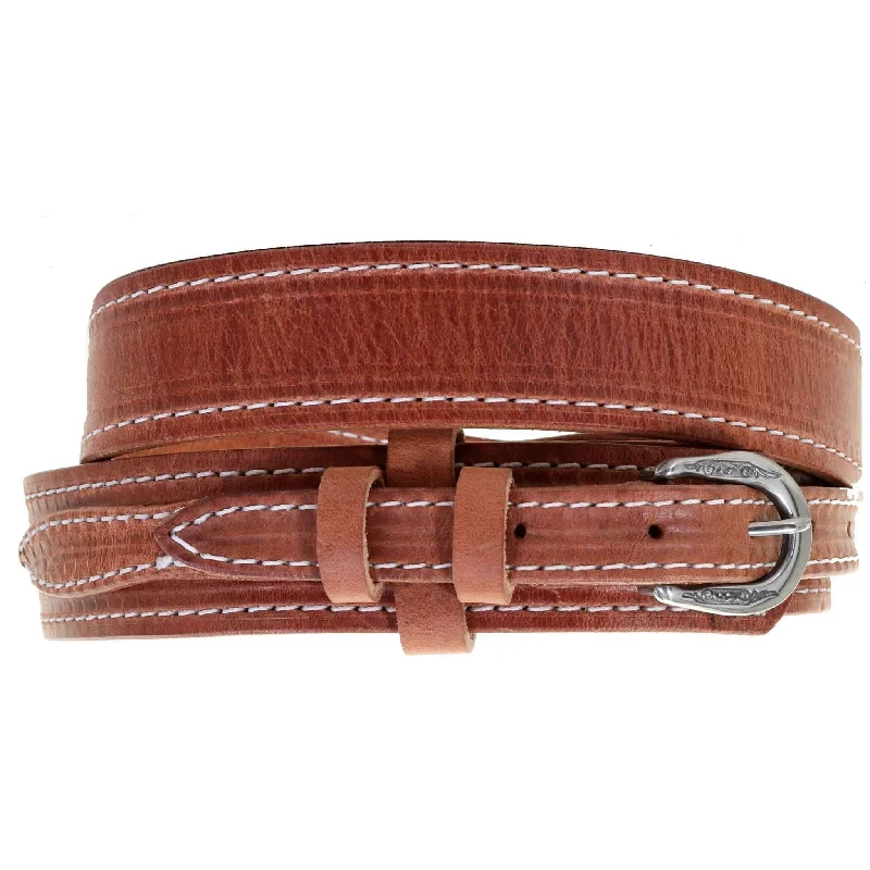 slim waist belt for elegant pants -B111 - Harness Leather Ranger Belt