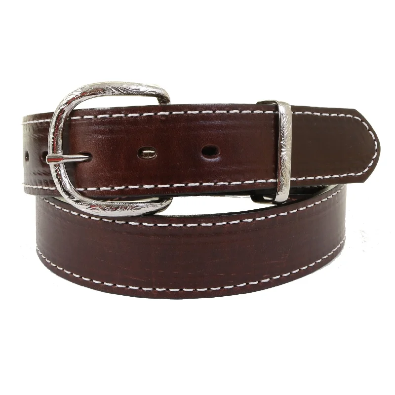 belt for professional work attire -B1191 - Brown Leather Belt