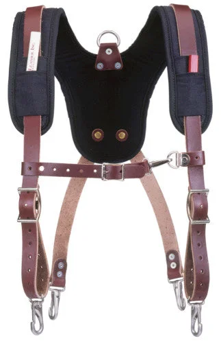 soft waist belt for casual dress -Occidental Leather 5055 Stronghold Suspender System with Padded Shoulders for Tool Bags and Belts