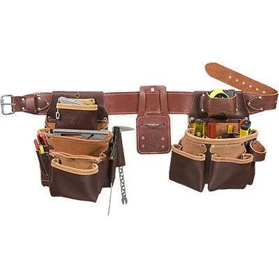 belt with metallic buckle for trousers -Seven Bag Framer Leather Tool Belt 5089