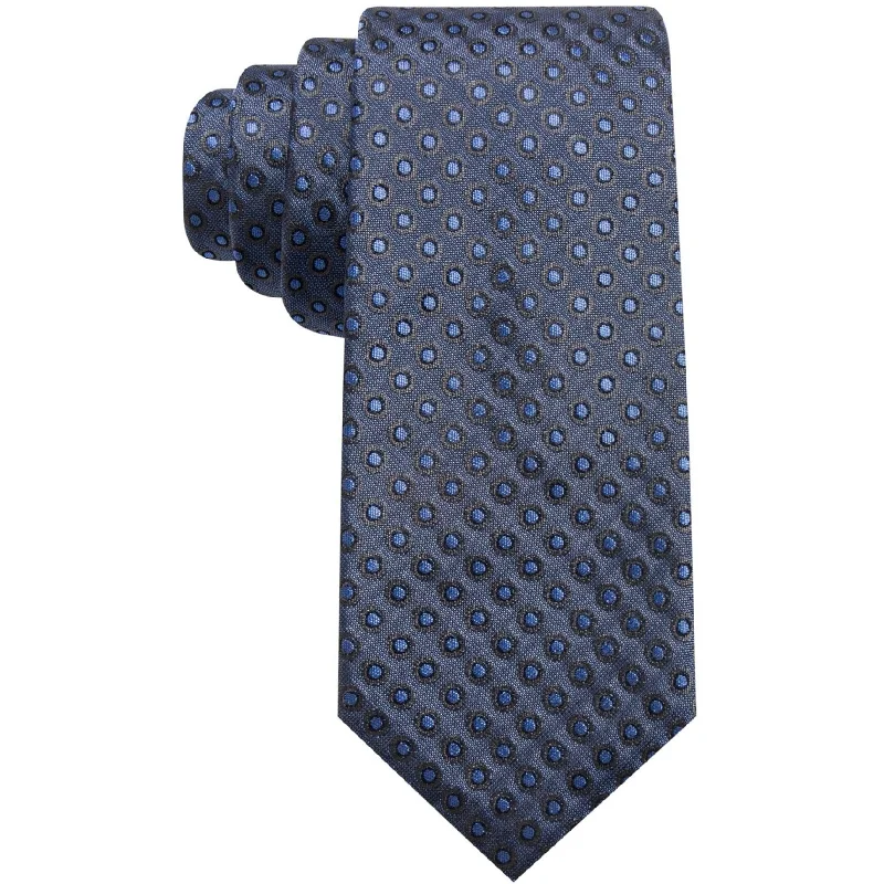 men's necktie sets with unique patterns-Alfani Mens Dot Self-Tied Necktie - One Size