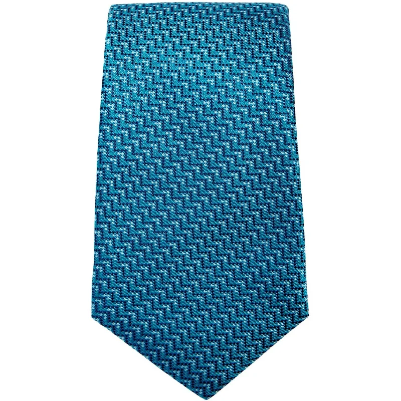 classic wedding necktie colors for men-Alfani Mens Zig Zag Self-Tied Necktie - One Size