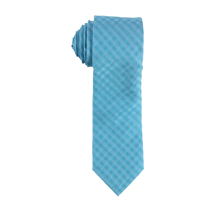 silk ties with unique patterns for weddings-bar III Mens Textured Silk Self-tied Necktie, Blue, One Size - One Size