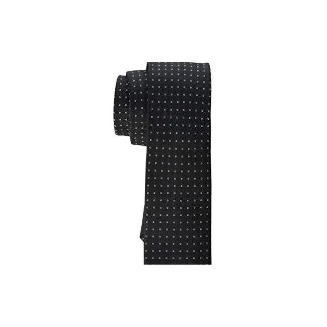 unique necktie designs for office-Calvin Klein Men's Four Ties Black Size Regular