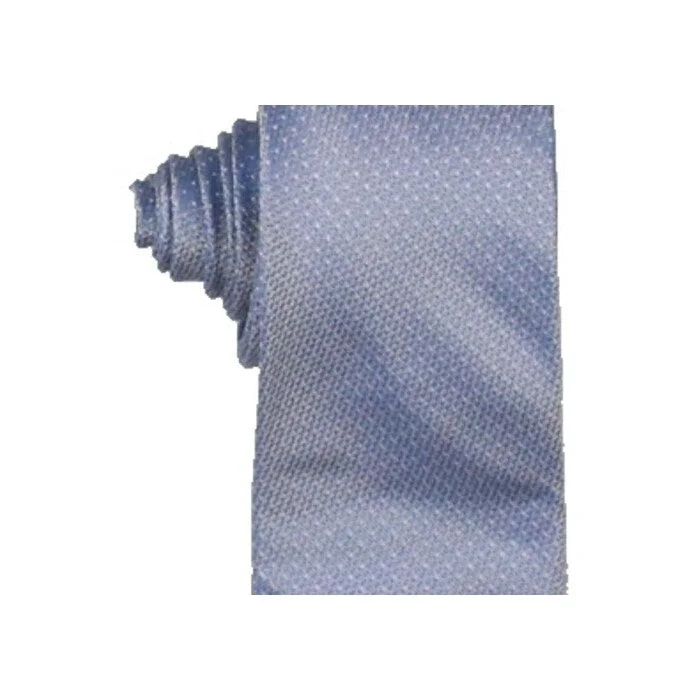 unique silk necktie styles for business-Calvin Klein Mens Silk Blend Polka Dot Neck Tie Gray One Size