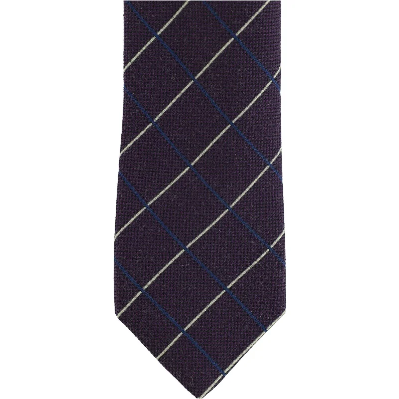 best silk necktie colors for office wear-Club Room Mens Austin Grid Self-Tied Necktie - One Size