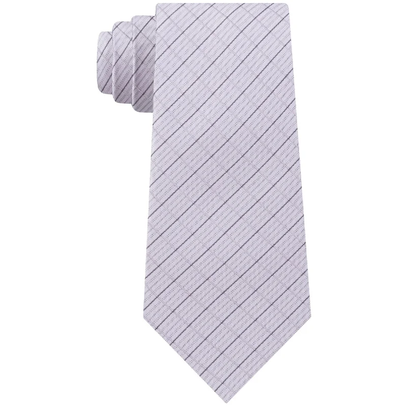 luxury silk wedding necktie combinations-DKNY Mens Grid Slim Self-tied Necktie, Grey, One Size - One Size