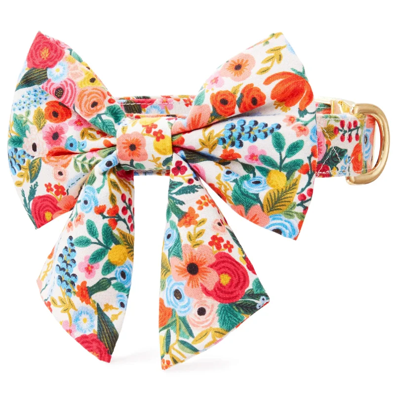 luxury silk wedding tie collections-Rifle Paper Co. x TFD Garden Party Lady Bow Collar