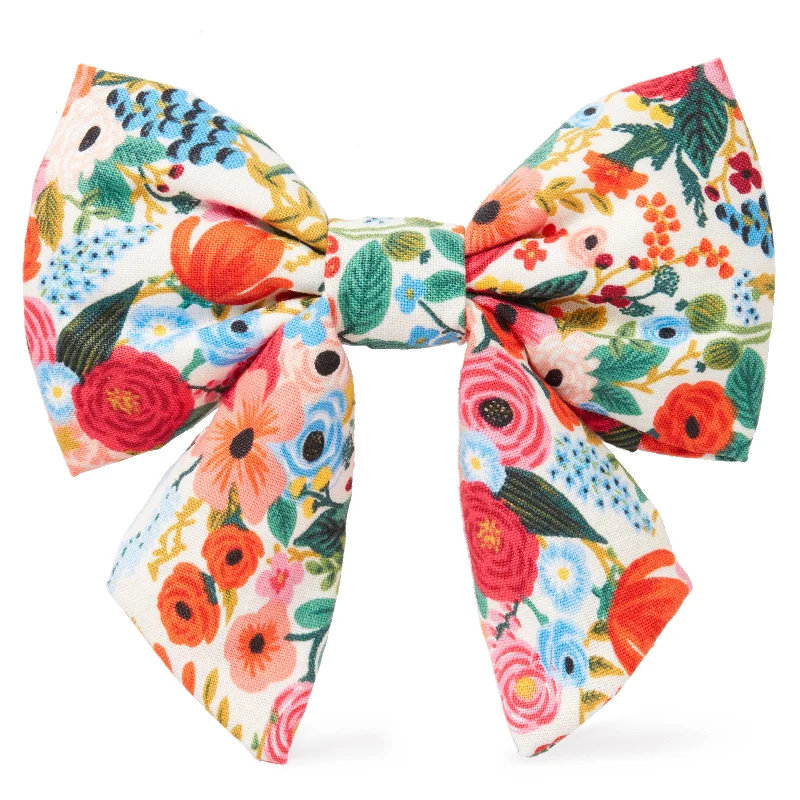 bold wedding necktie designs for men-Rifle Paper Co. x TFD Garden Party Lady Dog Bow