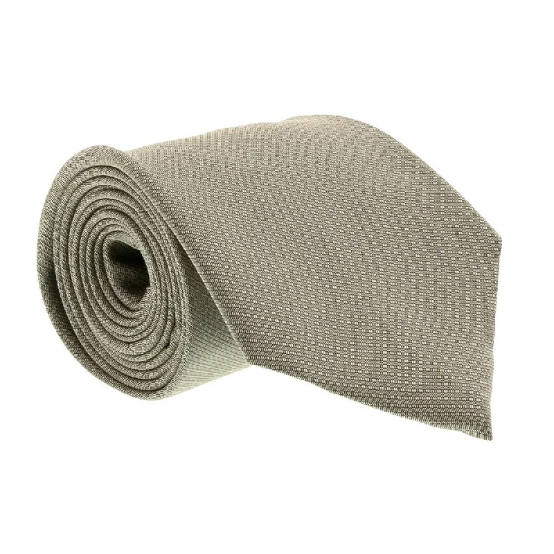 unique office tie styles for men-Gianfranco Ferre J0510 U58 Silvery Beige Silk Mens Tie for mens