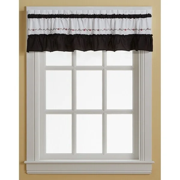 stylish silk ties for office events-Jayden Ruffle Valance, Swag and Tier Pair Curtain Collection