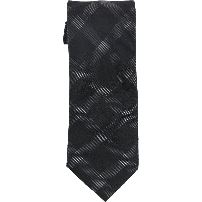 classic patterned neckties-Kenneth Cole Mens Dotted Grid Self-Tied Necktie - One Size