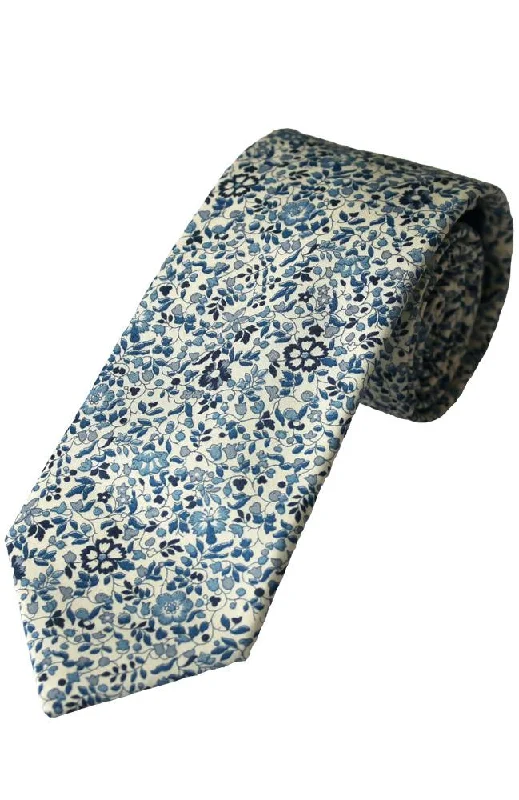 elegant silk ties for formal office wear-Liberty Print Tie and Hankie