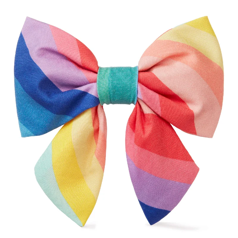 unique necktie collections for men-Over the Rainbow Lady Dog Bow