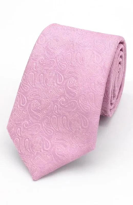 best office silk tie options for men-Pink Paisley