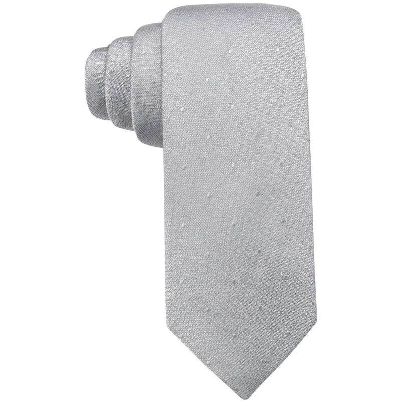 best office silk tie options for men-Ryan Seacrest Mens Dotted Self-Tied Necktie - One Size