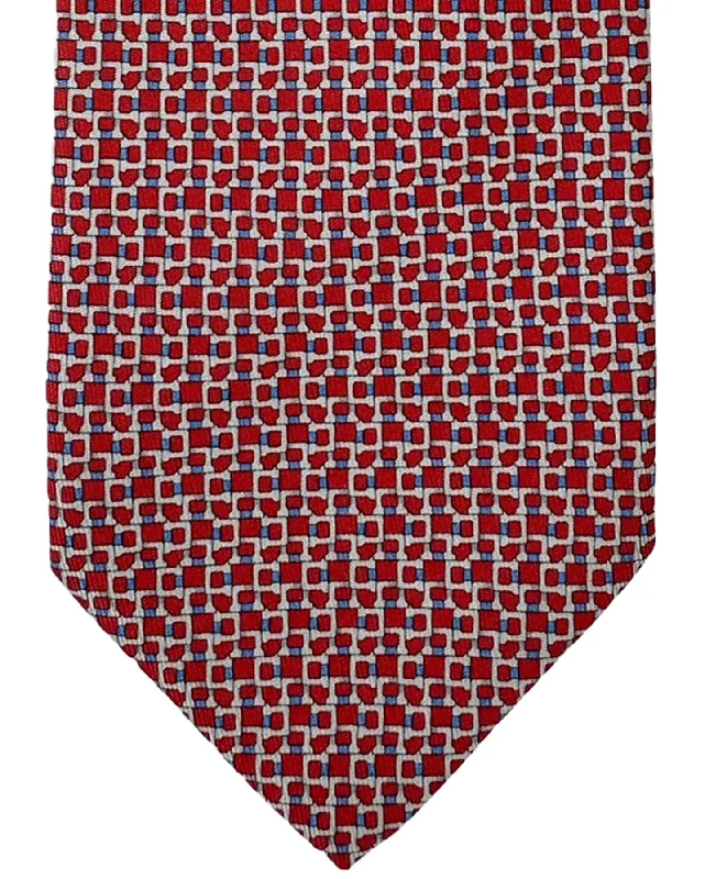 men's necktie sets for formal events-Salvatore Ferragamo Tie Red Gancini - New 2024 Collection