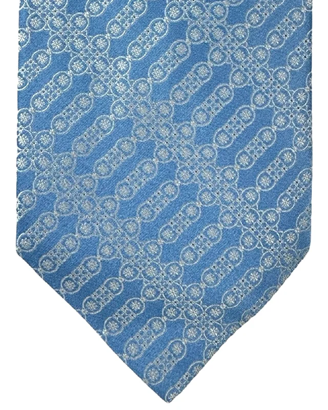 stylish silk ties for business wear-Stefano Ricci Silk Tie Blue Mini Floral