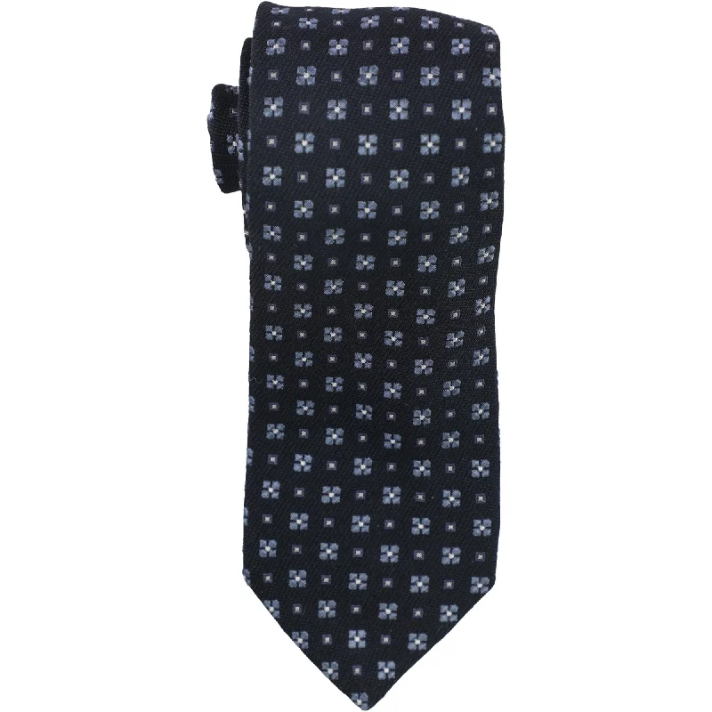 elegant business tie options-The Men's Store Mens Woven Self-tied Necktie, Blue, One Size - One Size