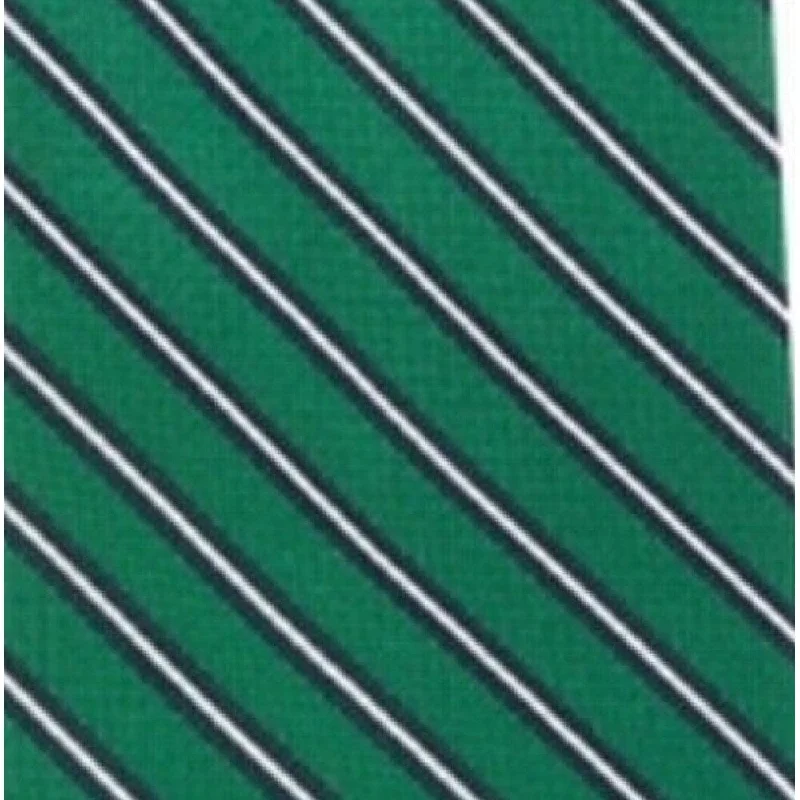 stylish business silk necktie combinations-Tommy Hilfiger Men's Tricolor Stripe Silk Tie Green One Size