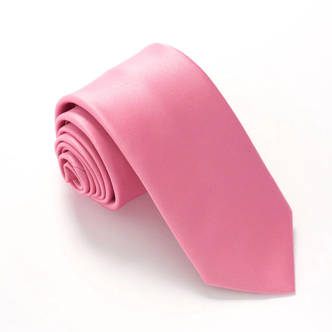 vibrant designer silk ties for weddings-Tulip Pink