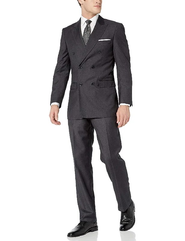 Best men's tuxedo jacket for event -Adam Baker Men's Modern Fit Double-Breasted 2-Piece (Jacket & Pants) Suit - Colors