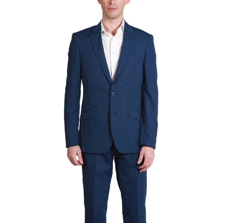 Men's formal dinner tuxedo rental -Adam Baker Men's Slim Fit Single Breasted Notch Lapel 2-Piece Suit