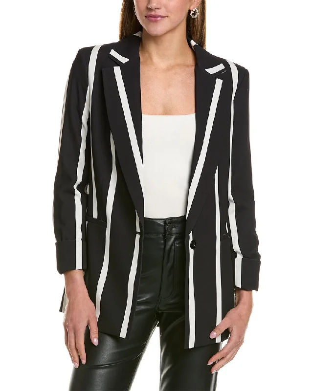 Men's elegant business tuxedo suit -alice + olivia Justin Rolled Cuff Blazer