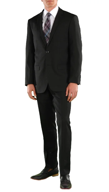 Men's formal office tuxedo suit -Black Regular Fit Suit 2 Piece Ford