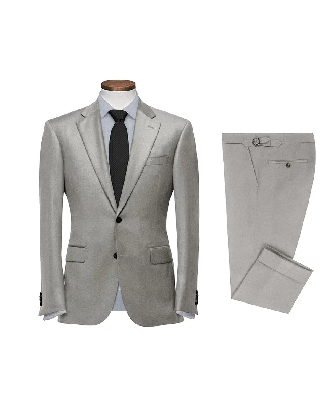 Best designer tuxedo for business wear -VBC Taupe Flannel Suit