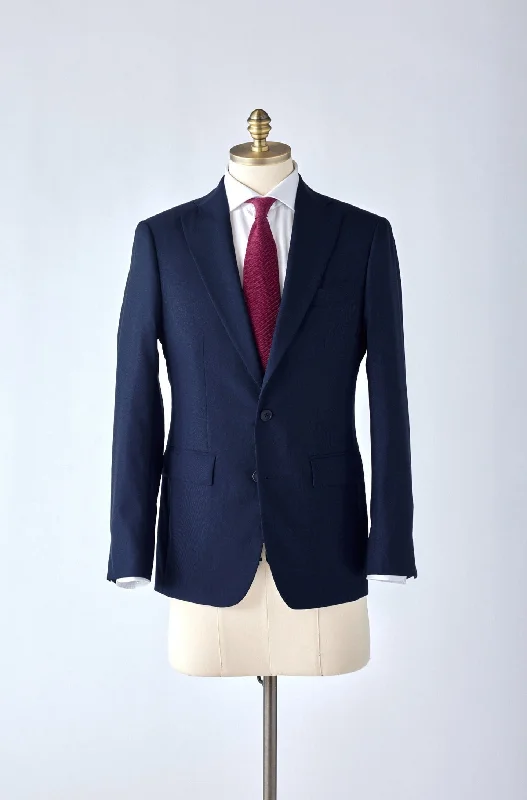 Men's black wool wedding tuxedo -Essential Navy Suit