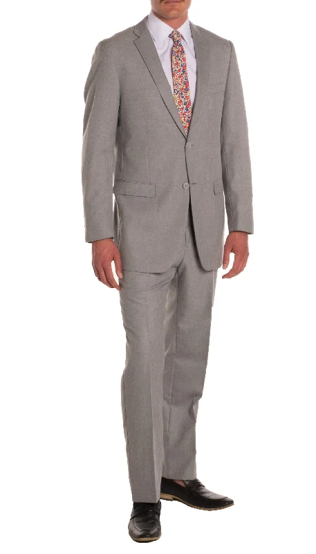 Best black tuxedo jacket for men -Ford Light Grey Regular Fit 2 Piece Suit