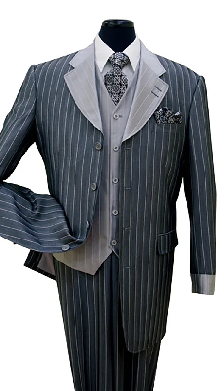 Men's modern navy tuxedo for wedding -Men's Designer Suit 2911V