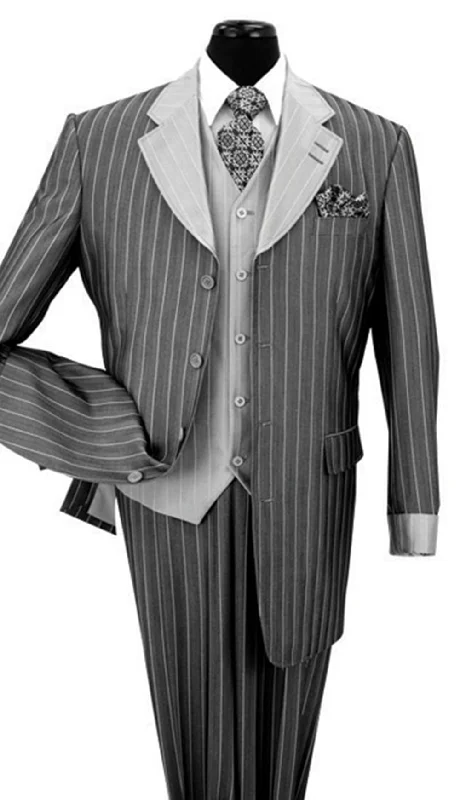 Best slim fit wool tuxedo for men -Men's Designer Suit 2911V