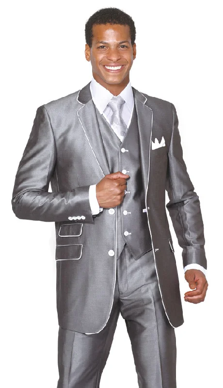 Men's luxury wedding tuxedo for groom -Men's Designer Suit 5702V1