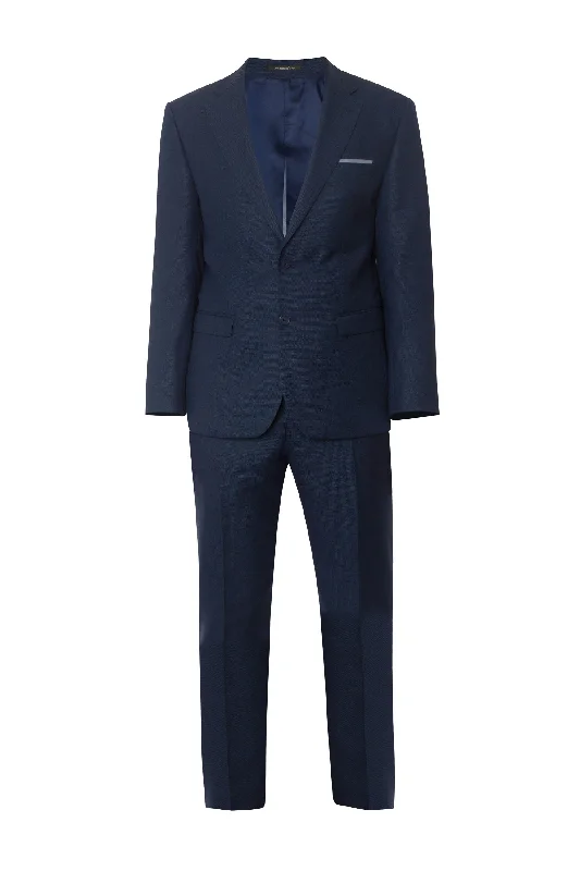 Men's wool tuxedo for office party -Mens Oxford Navy Suit