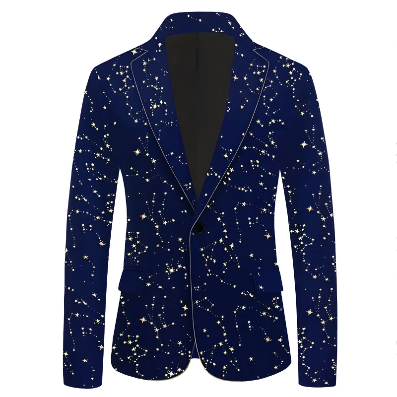 Men's custom office business suit -The Gold Star Velvet Slim Fit Blazer Suit Jacket - Multiple Colors