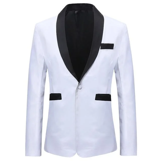 Men's modern navy tuxedo for wedding -The Jamison Slim Fit Blazer Suit Jacket