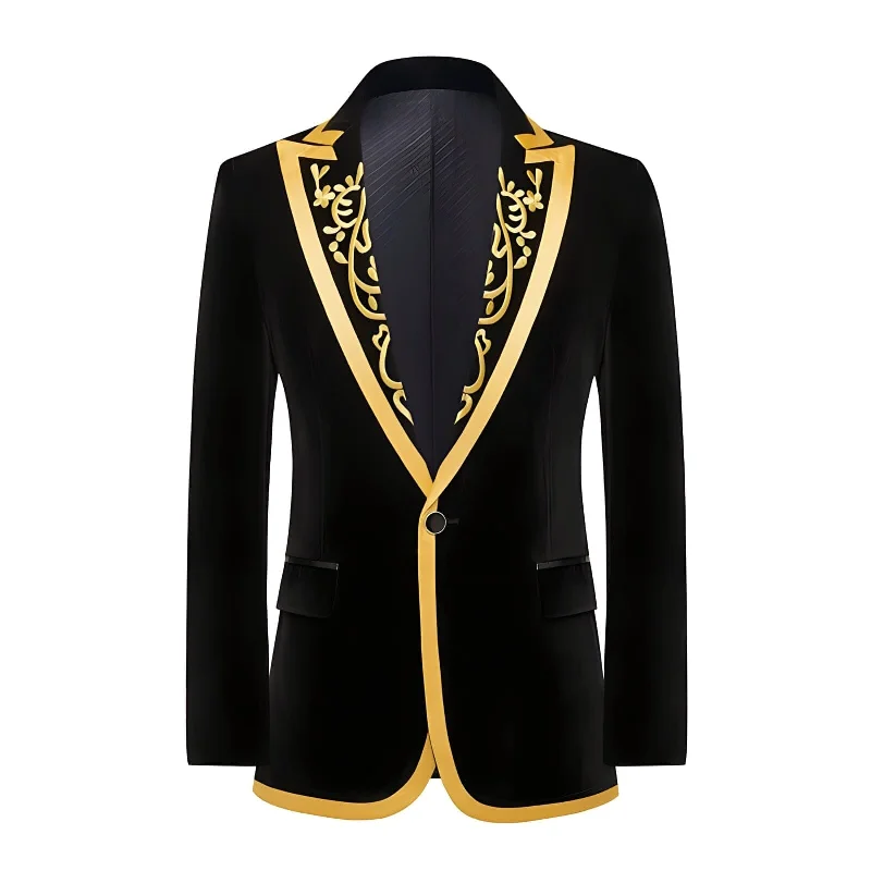 Men's tuxedo for formal gala -The Venetian Velvet Slim Fit Blazer Suit Jacket