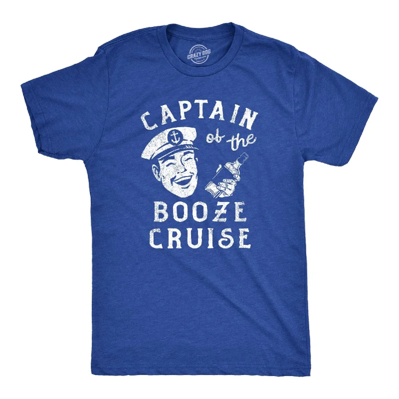 Men’s formal blue shirt -Captain Of The Booze Cruise Men's T Shirt