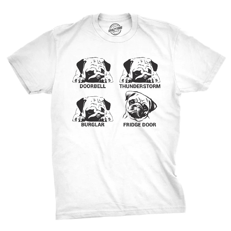 Men’s custom plaid shirt -Pug Faces Men's T Shirt